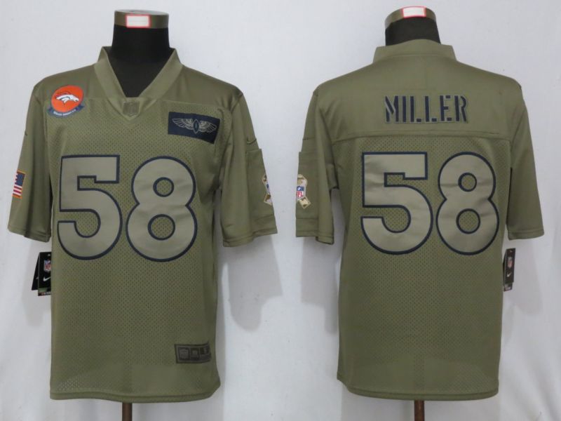 Men Denver Broncos #58 Miller Nike Camo 2019 Salute to Service Limited NFL Jerseys->arizona cardinals->NFL Jersey